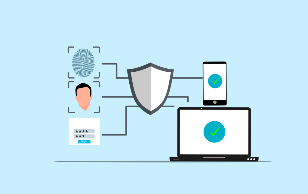 Free cybersecurity security authentication vector