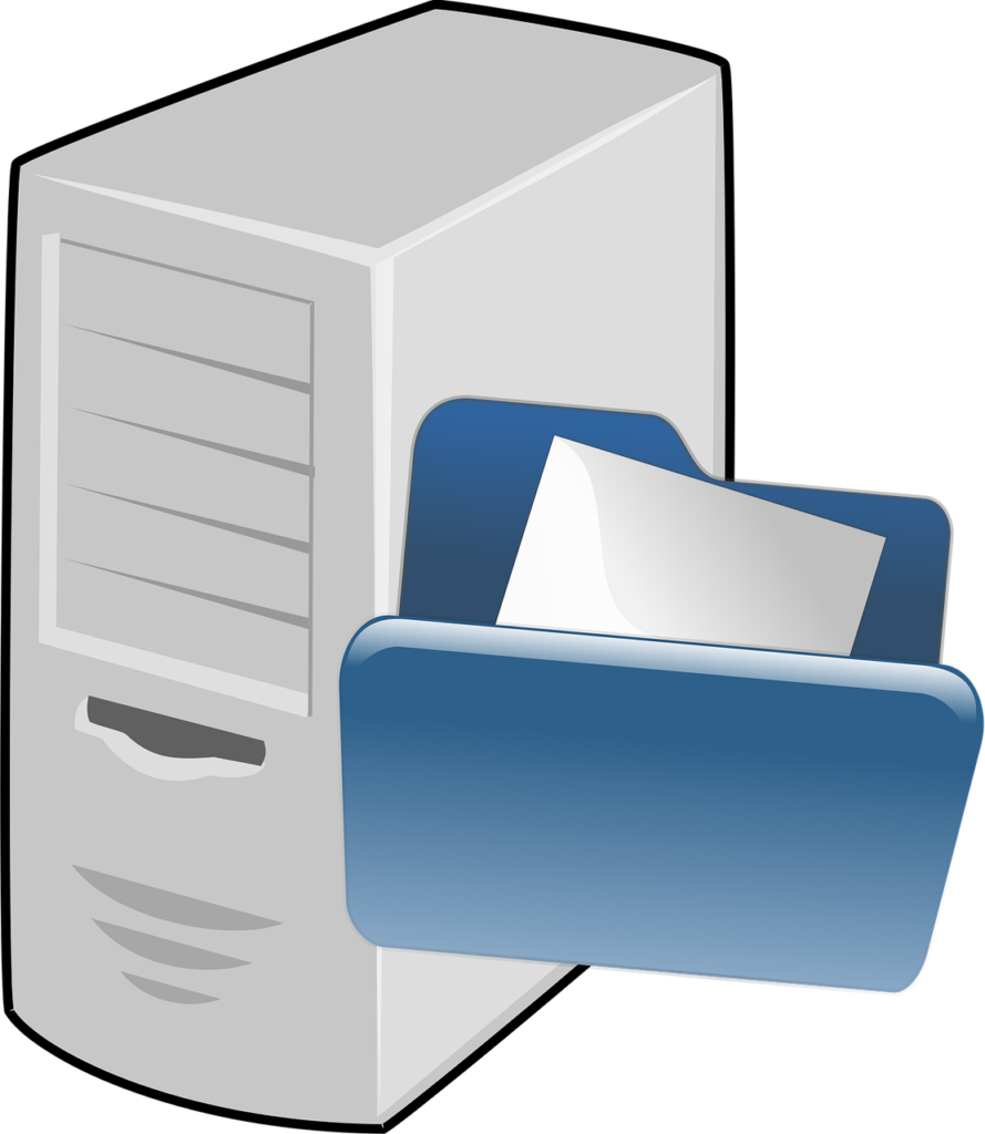 Free computer file network vector